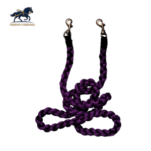 Rienda Morado Trenzada 01