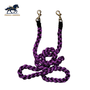 Rienda Morado Trenzada 02