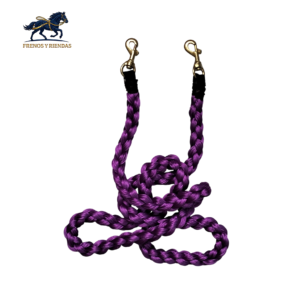 Rienda Morado Trenzada 03